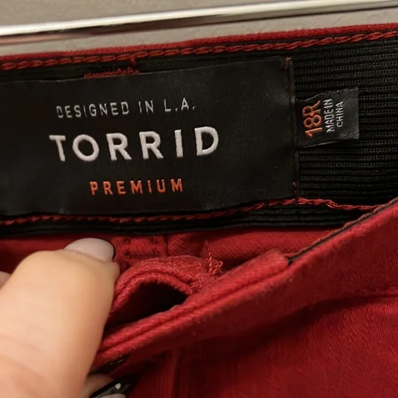 Torrid Women's Red Skinny Jeans - Picture 6 of 13
